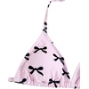 image:imageRoseSeek Girls 2 Piece Graphic Starfish Bathing Suit Halter Triangle Swimsuit Cute Beachwear Bikini SetsPink and Black