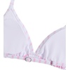 image:imageRoseSeek Girls 2 Piece Graphic Starfish Bathing Suit Halter Triangle Swimsuit Cute Beachwear Bikini SetsStripes Pink
