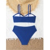 image:imageRoseSeek Girls 2 Piece Padded Bathing Suit Wireless Starfish Swimsuit Spaghetti Strap Vacation Beachwear SetBlue
