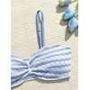 image:imageRoseSeek Girls 2 Piece Padded Bathing Suit Wireless Starfish Swimsuit Spaghetti Strap Vacation Beachwear SetBlue and White