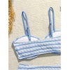 image:imageRoseSeek Girls 2 Piece Padded Bathing Suit Wireless Starfish Swimsuit Spaghetti Strap Vacation Beachwear SetBlue and White