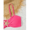 image:imageRoseSeek Girls 2 Piece Padded Bathing Suit Wireless Starfish Swimsuit Spaghetti Strap Vacation Beachwear SetBright Pink