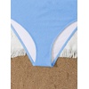 image:imageRoseSeek Girls 2 Piece Padded Bathing Suit Wireless Starfish Swimsuit Spaghetti Strap Vacation Beachwear SetDusty Blue