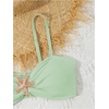 image:imageRoseSeek Girls 2 Piece Padded Bathing Suit Wireless Starfish Swimsuit Spaghetti Strap Vacation Beachwear SetGreen