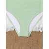 image:imageRoseSeek Girls 2 Piece Padded Bathing Suit Wireless Starfish Swimsuit Spaghetti Strap Vacation Beachwear SetGreen