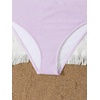 image:imageRoseSeek Girls 2 Piece Padded Bathing Suit Wireless Starfish Swimsuit Spaghetti Strap Vacation Beachwear SetMauve Purple