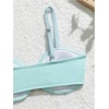 image:imageRoseSeek Girls 2 Piece Padded Bathing Suit Wireless Starfish Swimsuit Spaghetti Strap Vacation Beachwear SetMint Green