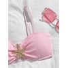 image:imageRoseSeek Girls 2 Piece Padded Bathing Suit Wireless Starfish Swimsuit Spaghetti Strap Vacation Beachwear SetPink