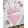 image:imageRoseSeek Girls 2 Piece Padded Bathing Suit Wireless Starfish Swimsuit Spaghetti Strap Vacation Beachwear SetPink
