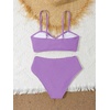 image:imageRoseSeek Girls 2 Piece Padded Bathing Suit Wireless Starfish Swimsuit Spaghetti Strap Vacation Beachwear SetPurple