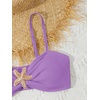 image:imageRoseSeek Girls 2 Piece Padded Bathing Suit Wireless Starfish Swimsuit Spaghetti Strap Vacation Beachwear SetPurple