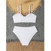 image:imageRoseSeek Girls 2 Piece Padded Bathing Suit Wireless Starfish Swimsuit Spaghetti Strap Vacation Beachwear SetWhite