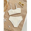 image:imageRoseSeek Girls 2 Piece Starfish Swimsuit Padded Bathing Suit Textured Spaghetti Strap Bikini SwimsuitBeige