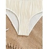 image:imageRoseSeek Girls 2 Piece Starfish Swimsuit Padded Bathing Suit Textured Spaghetti Strap Bikini SwimsuitBeige