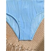 image:imageRoseSeek Girls 2 Piece Starfish Swimsuit Padded Bathing Suit Textured Spaghetti Strap Bikini SwimsuitBlue