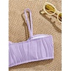 image:imageRoseSeek Girls 2 Piece Starfish Swimsuit Padded Bathing Suit Textured Spaghetti Strap Bikini SwimsuitMauve Purple