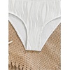 image:imageRoseSeek Girls 2 Piece Starfish Swimsuit Padded Bathing Suit Textured Spaghetti Strap Bikini SwimsuitPure White
