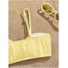 image:imageRoseSeek Girls 2 Piece Starfish Swimsuit Padded Bathing Suit Textured Spaghetti Strap Bikini SwimsuitYellow