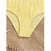 image:imageRoseSeek Girls 2 Piece Starfish Swimsuit Padded Bathing Suit Textured Spaghetti Strap Bikini SwimsuitYellow
