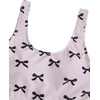 image:imageRoseSeek Girls 2 Piece Striped Bowknot Swimsuit Set Wireless Cute Bathing Suit Summer Beachwear Bikini SetsBow Pink