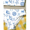 image:imageRoseSeek Girls 2 Piece Striped Bowknot Swimsuit Set Wireless Cute Bathing Suit Summer Beachwear Bikini SetsLight Blue and White