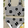 image:imageRoseSeek Girls 2 Piece Striped Bowknot Swimsuit Set Wireless Cute Bathing Suit Summer Beachwear Bikini SetsMulticolor Black