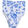 image:imageRoseSeek Girls 2 Piece Striped Bowknot Swimsuit Set Wireless Cute Bathing Suit Summer Beachwear Bikini SetsTeal Blue
