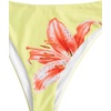 image:imageRoseSeek Girls 2 Piece Swimsuits Floral Gingham Halter Triangle Wireless Bikini Bathing SuitYellow