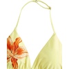 image:imageRoseSeek Girls 2 Piece Swimsuits Floral Gingham Halter Triangle Wireless Bikini Bathing SuitYellow