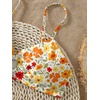 image:imageRoseSeek Girls 3 Piece Bikini Set with Beach Skirt Floral Leopard ORing Padded Swimsuit for Teen GirlsMix Yellow