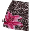 image:imageRoseSeek Girls 3 Piece Cute Bowknot Bathing Suit Halter Triangle High Waisted Swimsuit with Beach Cover Up SkirtCheetah Brown