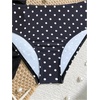 image:imageRoseSeek Girls 3 Piece Cute Bowknot Bathing Suit Halter Triangle High Waisted Swimsuit with Beach Cover Up SkirtDots Black and White