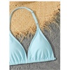 image:imageRoseSeek Girls 3 Piece Cute Bowknot Bathing Suit Halter Triangle High Waisted Swimsuit with Beach Cover Up SkirtLight Blue