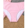 image:imageRoseSeek Girls 3 Piece Cute Bowknot Bathing Suit Halter Triangle High Waisted Swimsuit with Beach Cover Up SkirtLight Pink