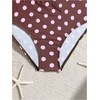 image:imageRoseSeek Girls 3 Piece Cute Bowknot Bathing Suit Halter Triangle High Waisted Swimsuit with Beach Cover Up SkirtMulticolor Pink Dots