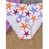 image:imageRoseSeek Girls 3 Piece Cute Bowknot Bathing Suit Halter Triangle High Waisted Swimsuit with Beach Cover Up SkirtMulticolor Purple