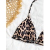 image:imageRoseSeek Girls 3 Piece Swimsuits Floral High Waisted Bikini Bathing Suit with Mesh Coverups SkirtDeep Brown