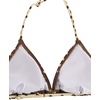 image:imageRoseSeek Girls 3 Piece Swimsuits Floral High Waisted Bikini Bathing Suit with Mesh Coverups SkirtDots Brown
