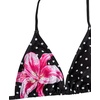image:imageRoseSeek Girls 3 Piece Swimsuits Floral High Waisted Bikini Bathing Suit with Mesh Coverups SkirtDots Floral Black