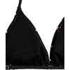 image:imageRoseSeek Girls 3 Piece Swimsuits Floral High Waisted Bikini Bathing Suit with Mesh Coverups SkirtDots Floral Black