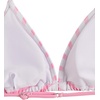 image:imageRoseSeek Girls 3 Piece Swimsuits Floral High Waisted Bikini Bathing Suit with Mesh Coverups SkirtLight Striped Pink