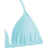 image:imageRoseSeek Girls 3 Piece Swimsuits Floral High Waisted Bikini Bathing Suit with Mesh Coverups SkirtMint Blue