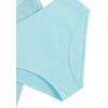image:imageRoseSeek Girls 3 Piece Swimsuits Floral High Waisted Bikini Bathing Suit with Mesh Coverups SkirtMint Blue