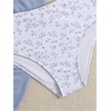 image:imageRoseSeek Girls 3 Piece Swimsuits Floral High Waisted Bikini Bathing Suit with Mesh Coverups SkirtMulticolor