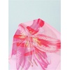 image:imageRoseSeek Girls 3 Piece Swimsuits Floral High Waisted Bikini Bathing Suit with Mesh Coverups SkirtPink