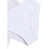 image:imageRoseSeek Girls 3 Piece Swimsuits Floral High Waisted Bikini Bathing Suit with Mesh Coverups SkirtWhite and Khaki