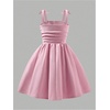 image:imageRoseSeek Girls Bowknot Ruched Cami Dress Textured Cute Party Dresses A Line DressPink