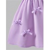 image:imageRoseSeek Girls Bowknot Ruched Cami Dress Textured Cute Party Dresses A Line DressPurple
