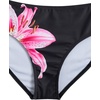 image:imageRoseSeek Girls Floral Halter Swimsuit High Waisted Triangle Boho 2 Piece Bikini Bathing Suit SwimwearBlack