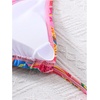 image:imageRoseSeek Girls Floral Halter Swimsuit High Waisted Triangle Boho 2 Piece Bikini Bathing Suit SwimwearHot Pink